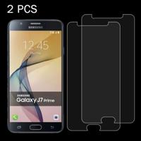 2 stuks voor Galaxy J7 Prime 0 26 mm 9H oppervlaktehardheid 2.5D explosieveilige gehard glas scherm Film - thumbnail