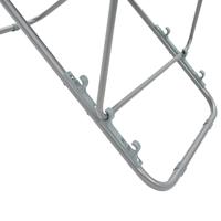 Strandstoelen inklapbaar staal en oxford stof zwart 2 st - thumbnail