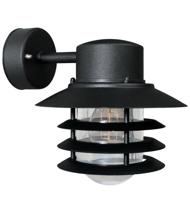 Buitenlamp zwart e27 fitting glas 'Vejer' Nordlux 4 kleuren E27 IP54 - thumbnail