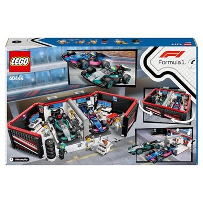 LEGO CITY F1 garage met Mercedes-AMG en Alpine auto's 60444