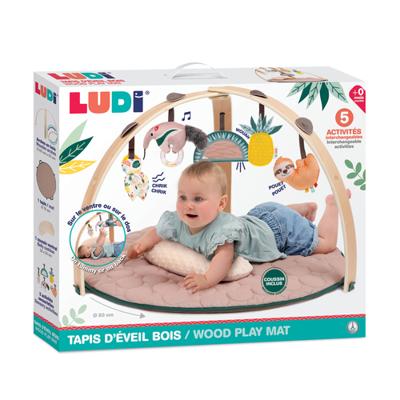Leertapijt met houten boog LUDI. meerkleurig