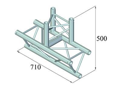 Alutruss 6082AT-38 T-Stuk
