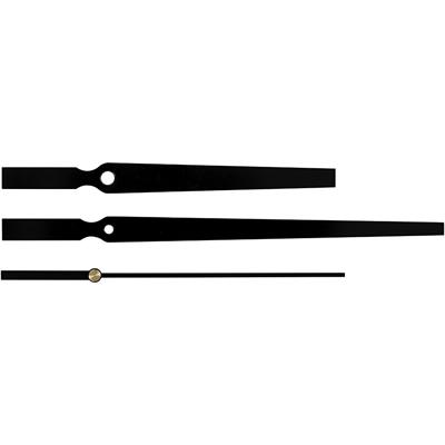 Creativ Company Wijzers, gatgrootte 4+6 mm, zwart, 1 set