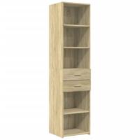 Hoge kast 45x42,5x185 cm bewerkt hout sonoma eikenkleurig - thumbnail