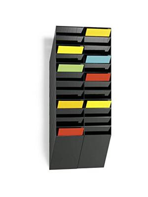 Durable FLEXXIBOXX 12 A4 1709763060 Folderhouder Zwart DIN A4 staand 1 stuk(s) Aantal vakken: 12 (b x h x d) 240 x 1115 x 135 mm