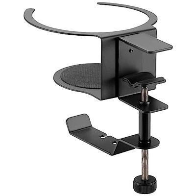 SpeaKa Professional SP-HCH-120 Koptelefoonhouder Geïntegreerde kabelvoering Zwart