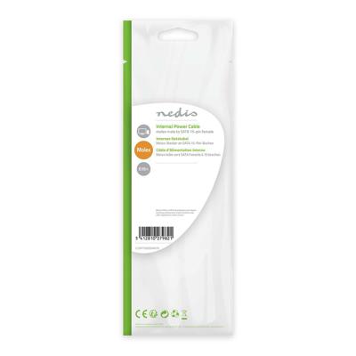 Nedis Interne Voedingskabel | Molex Male naar SATA 15-Pins Female | 0.15 m | 1 stuks - CCGP73505VA015 CCGP73505VA015