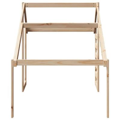 Kinderbedhuisje 198x87x113 cm massief grenenhout
