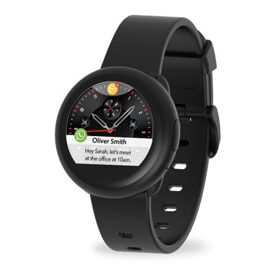 MyKronoz ZeRound3 Lite Smartwatch, TFT, 3,1 cm (1,22 inch), zwart