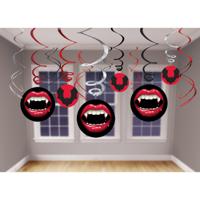 Spiraal hangers Vangtastic Halloween 61 cm set van 12 | 24 stuks - thumbnail