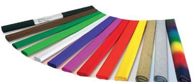 Crepepapier folia 50x250cm 115 chocoladebruin Crepepapier folia 50x250cm 115 chocoladebruin