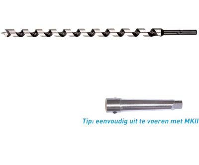 Rotec Slangenboor GOLD-LINE, ø16x250x320 Azobé - 241.1601A Rotec Slangenboor GOLD-LINE, ø16x250x320 Azobé - 241.1601A