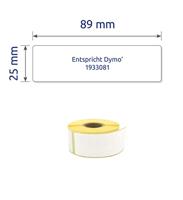 Avery-Zweckform A1933081 Etiketten (rol) 89 x 25 mm Folie Wit 1 set(s) Universele etiketten - thumbnail