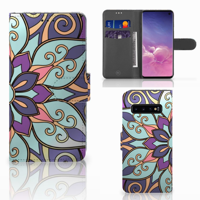 Samsung Galaxy S10 Hoesje Purple Flower - thumbnail