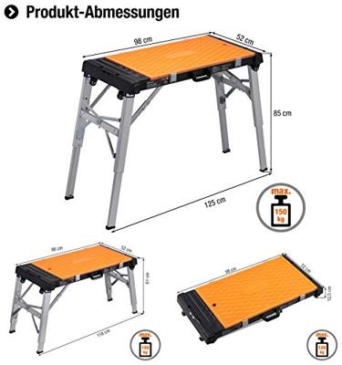 Metafranc WU9079620 Werkbank (b x h x d) 125 x 85 x 52 cm Grijs, Zwart, Oranje Metafranc WU9079620 Werkbank (b x h x d) 125 x 85 x 52 cm Grijs, Zwart, Oranje