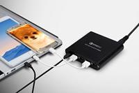 LVSUN LS-Q5U-PD USB-laadstation 80 W 4x USB-A, 1x USB-C USB PD, QC 3.0 Zwart Binnen USB Power Delivery (USB-PD) - thumbnail