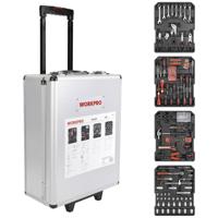 WorkPro WP1050 WP1050 Gereedschapsset Incl. koffer, Met wieltjes 1050-delig - thumbnail