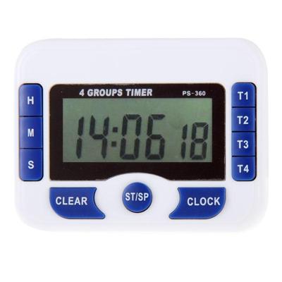PS-360 4 groepen wekker Timer digitale keuken Countdown