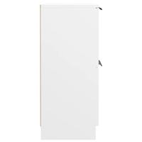 Dressoir 60x30x70 cm bewerkt hout wit - thumbnail