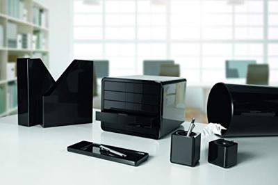 HAN i-LINE 18130-13 Prullenbak 13 l (Ø x h) 240 mm x 300 mm Styreen-methyl-methacrylaat Zwart 1 stuk(s) HAN i-LINE 18130-13 Prullenbak 13 l (Ø x h) 240 mm x 300 mm Styreen-methyl-methacrylaat Zwart 1 stuk(s)