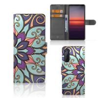 Sony Xperia 5II Hoesje Purple Flower - thumbnail