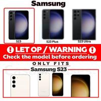 Lunso - Samsung Galaxy S23 - Gehard Beschermglas - Full Cover Screenprotector - Black Edge - thumbnail