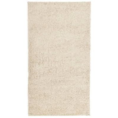 VidaXL Vloerkleed pamplona shaggy hoogpolig modern 60x110 cm goudkleur