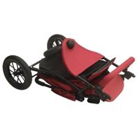 VidaXL Kinderwagen staal rood - thumbnail