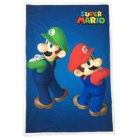 Sherpa deken - MARIO BROS - Mario & Luigi - 100 x 150 cm - thumbnail