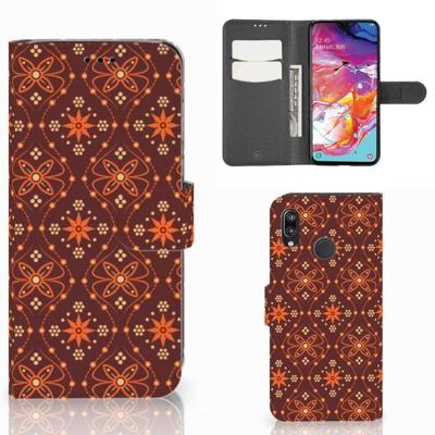 Samsung Galaxy A70 | Telefoon Hoesje | Batik Brown Samsung Galaxy A70 | Telefoon Hoesje | Batik Brown