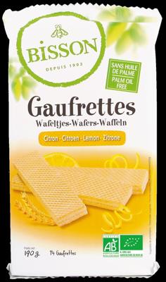 Bisson Citroen wafels gaufrettes bio 190 Gram Bisson Citroen wafels gaufrettes bio 190 Gram