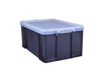Really Useful Box opbergdoos 64 liter, transparant gerookt - thumbnail
