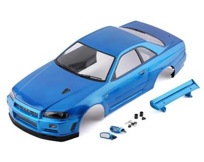 Killerbody Nissan Skyline R34 195mm gespoten - Blauw
