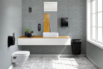 Afvalbak katrin open inworp 50 liter zwart