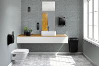 Afvalbak katrin open inworp 50 liter zwart - thumbnail