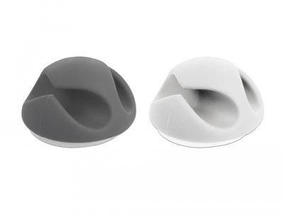 Delock 18295 Kabelhouder met 2 doorvoeren Set 6 stuks