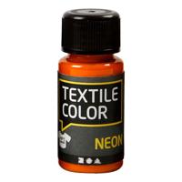 Creativ Company Textile color dekkende textielverf - neon oranje, 50ml - thumbnail