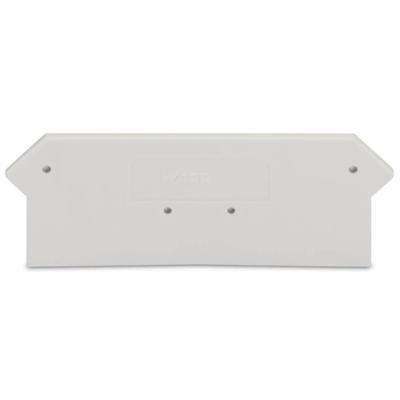 WAGO 279-318 Afsluit- en scheidingsplaat Lichtgrijs 100 stuk(s)