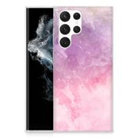 Smartphone hoesje Samsung Galaxy S22 Ultra Pink Purple Paint - thumbnail