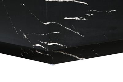 Hoofdtafel Home ESPRIT Zwart Hout MDF 90 x 90 x 35 cm