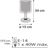 Dalber Kinderkamer tafellampClouds turquoise - 41411H - thumbnail
