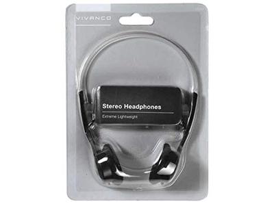 Vivanco SR 3030 stereo hoofdtelefoon (101dB, 3,5 mm jackstekker, 1,1 m) zwart