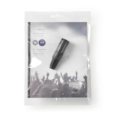 XLR-Connector | XLR 3-pins male | Zwart