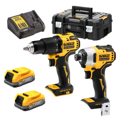 DeWALT DCK2062E2T Accu combiset 2-delig 18V XR 1.7Ah POWERSTACK in TSTAK DeWALT DCK2062E2T Accu combiset 2-delig 18V XR 1.7Ah POWERSTACK in TSTAK