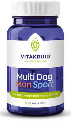 Vitakruid Multi Dag Man Sport 100% Vegan 30