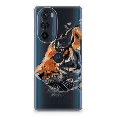 Hoesje maken Motorola Edge 30 Pro Watercolor Tiger Hoesje maken Motorola Edge 30 Pro Watercolor Tiger