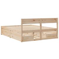 Bedframe zonder matras massief grenenhout 140x200 cm - thumbnail