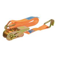 Carpoint ratelspanband met haken 25 mm 5 meter 350 kg oranje - thumbnail