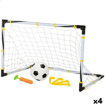 Voetbaldoel Colorbaby 90 x 59 x 59 cm Opvouwbaar (4 Stuks)