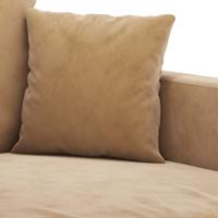 3-delige Loungeset met kussens fluweel bruin - thumbnail